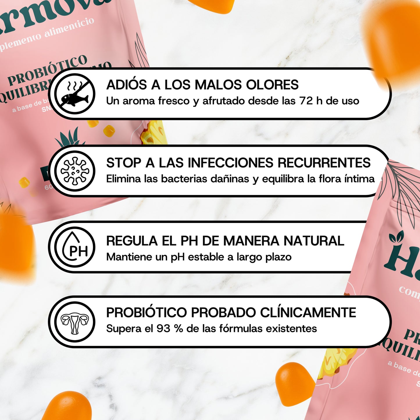 Gominolas para el equilibrio íntimo